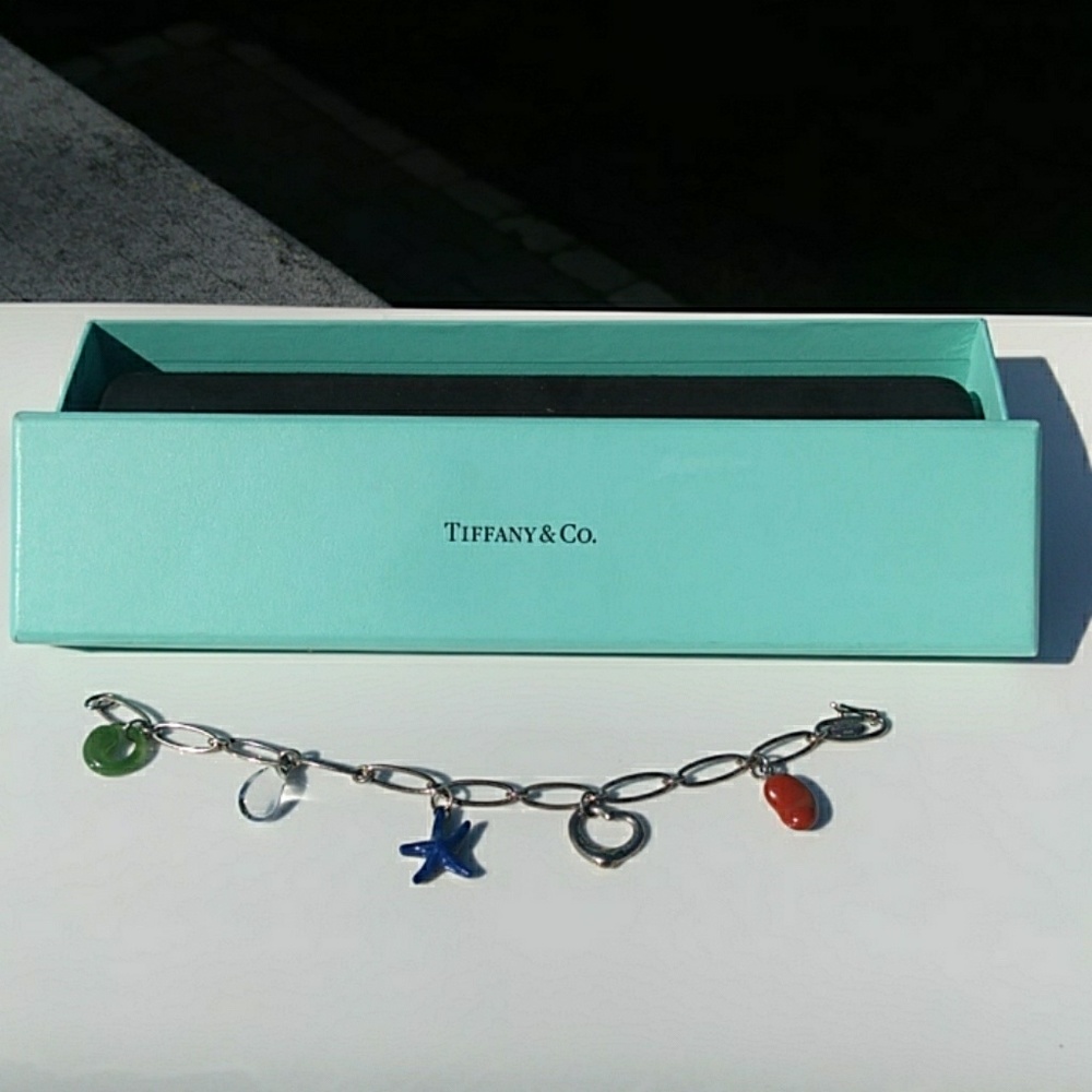 Tiffany & Co. Elsa Peretti Gemstone Charm Bracelet